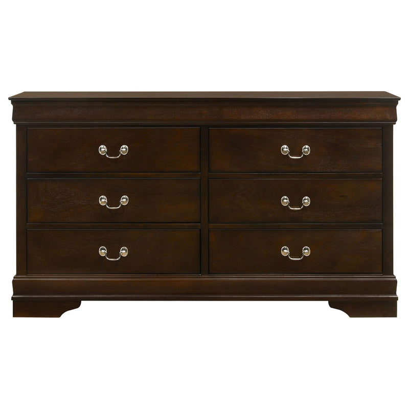 Louis Philippe 5-piece Eastern King Bedroom Set Cappuccino