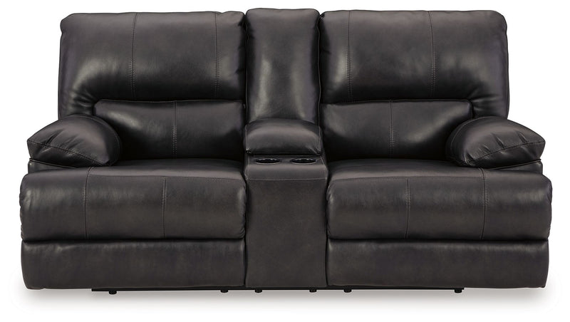 Mountainous - Power Reclining Loveseat With Console /Adj Headrest - Eclipse