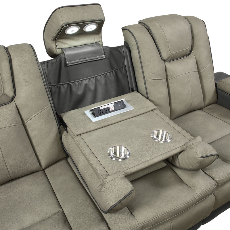 Bruno - Power Reclining Living Room Set With LED Lighting