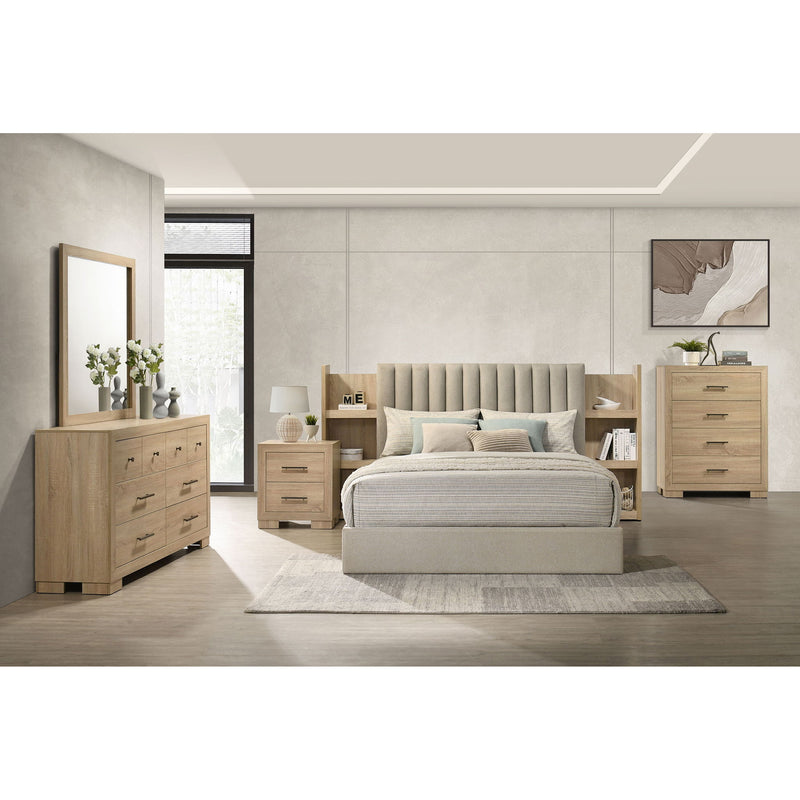 Merritt - 6 Drawer Dresser Cabinet - Light Oak