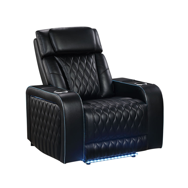 Electra - Power Reclining Set With Power Headrests, Massage And LED Lighting