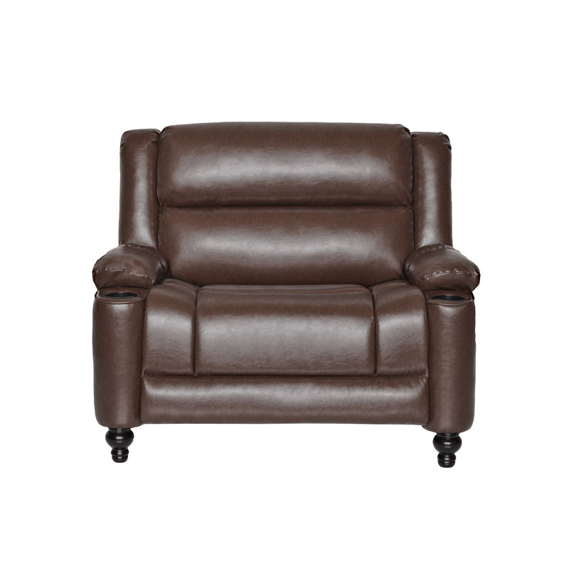 Tufted Design Wide Manual Recliner Chair