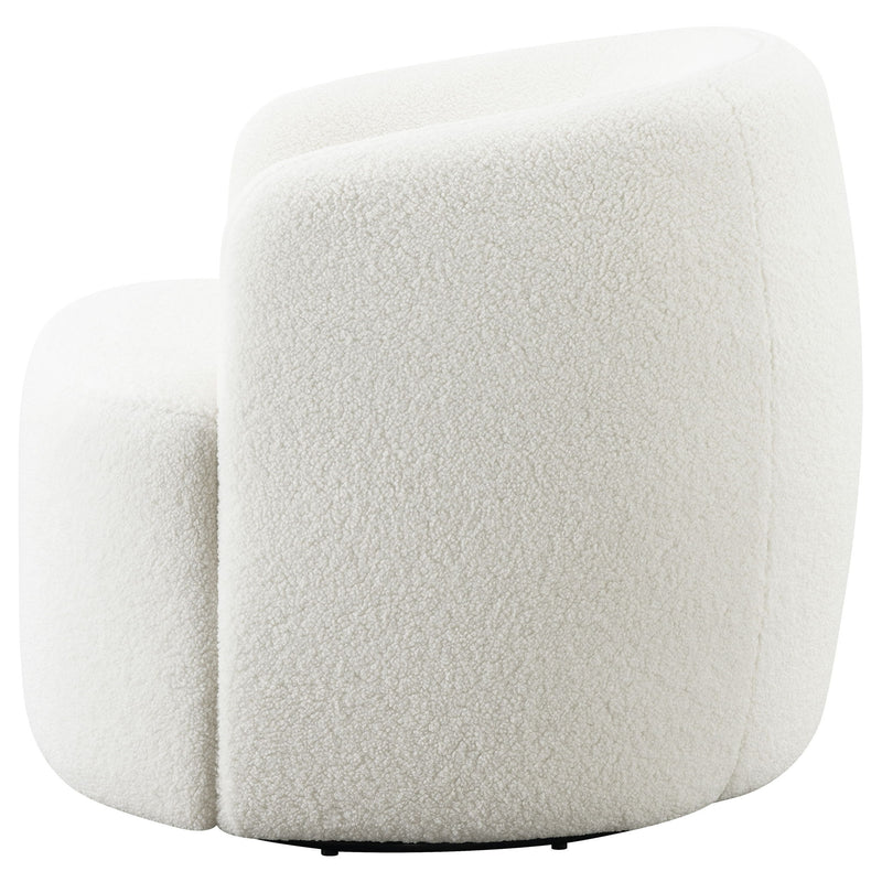 Denae - Upholstered Swivel Chair - Ivory
