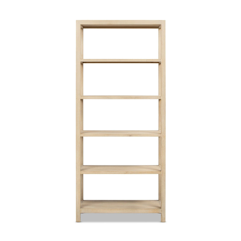 Ellis - 5 Shelf Open Frame Bookcase - Natural