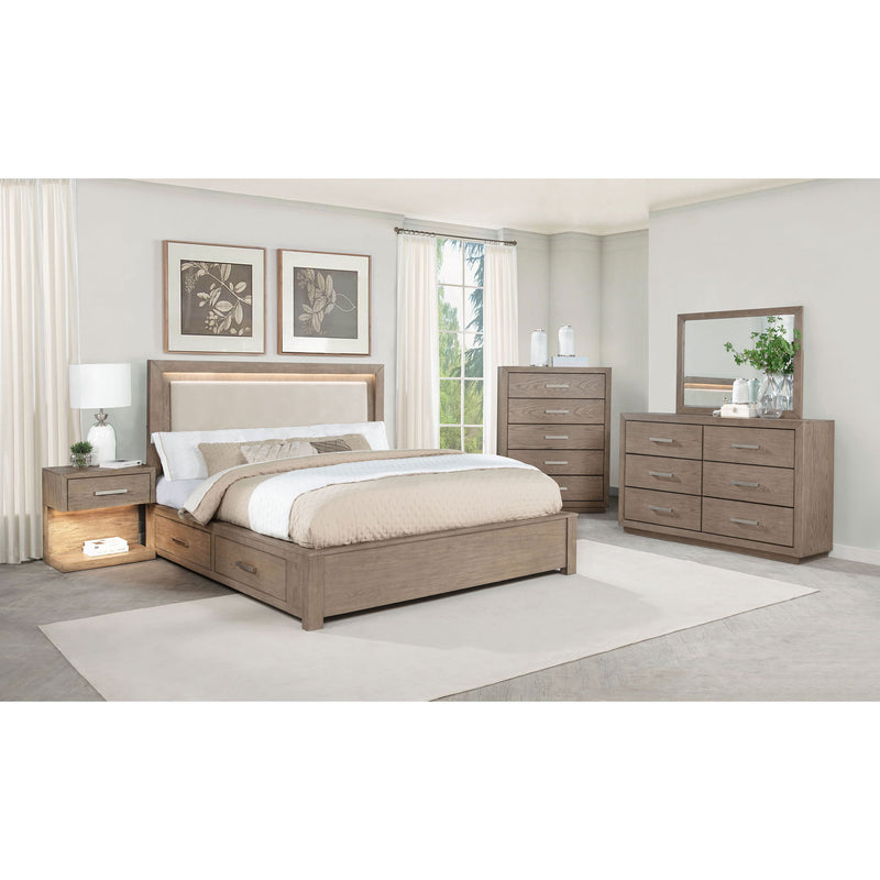Gibbons - 6 Drawer Dresser And Mirror Set - Brown