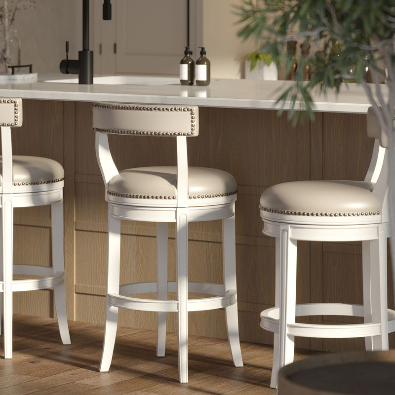 Stool & Upholstered Seat And Back