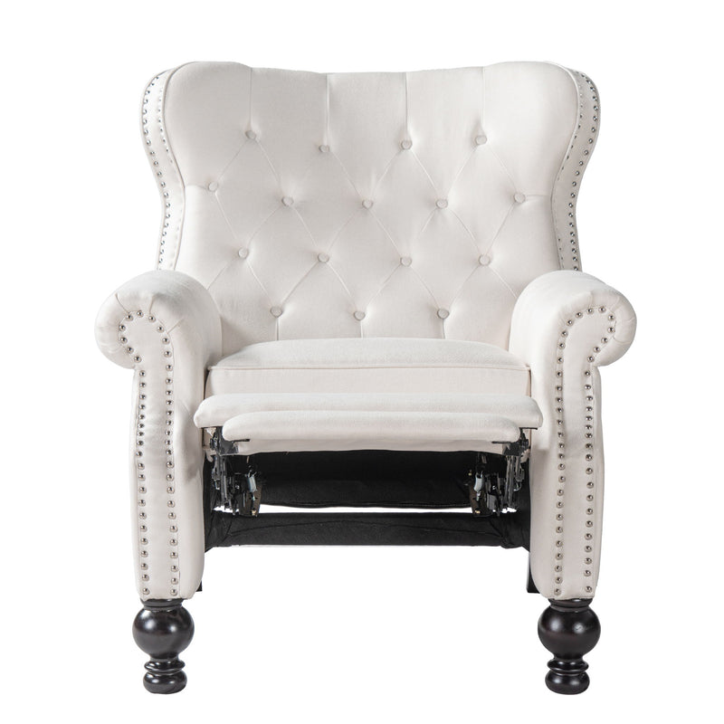 Modern Manual Push Back Recliner Chair