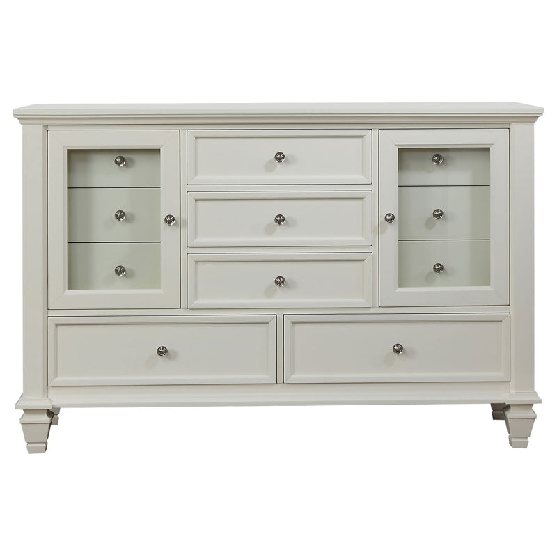 Rocco - 4 Piece Queen Bedroom Set - Cream White