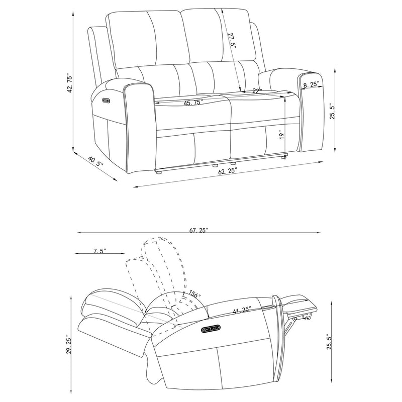 Boyce - Triple Power Reclining Sofa Set With Independent Headrest