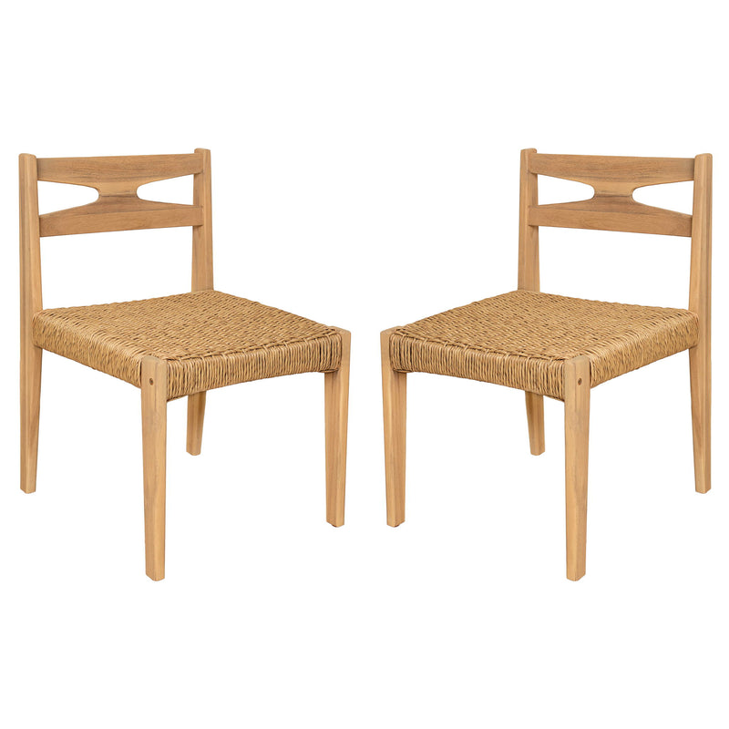 Dining Side Chairs, Indoor Outdoor Armless Chair (Set of 2)