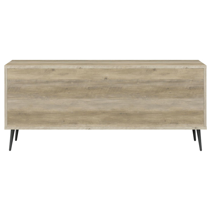 Maeve 2-door Engineered Wood Cabinet Antique Pine and Grey