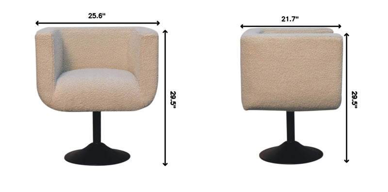 Swivel Chair - Cream