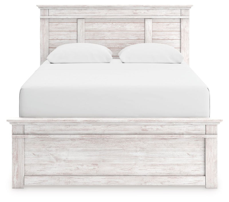 Makidern - Queen Panel Bed - Whitewash