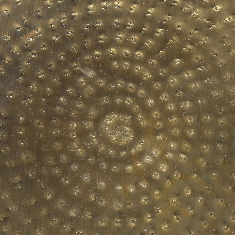Drum Accent Side Table, Hammered Texture