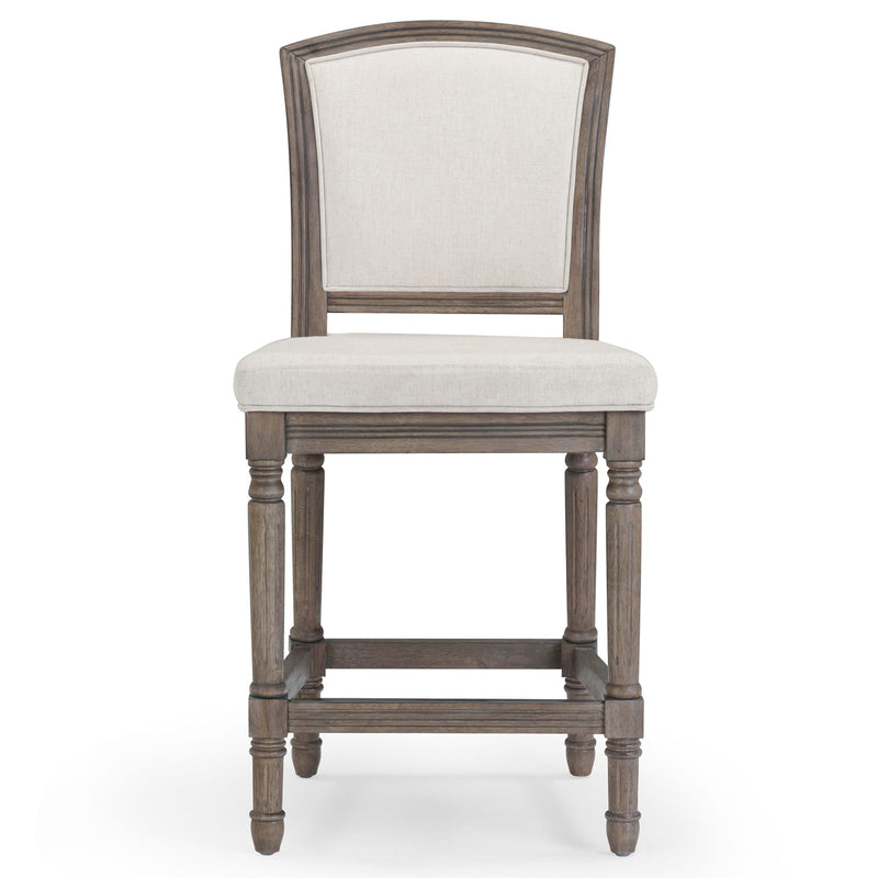 Stool With Upholstered Seat And Back