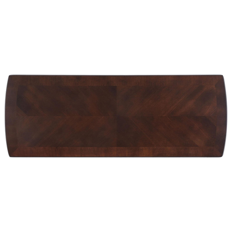 Dixon Wood Entryway Console Table with Shelf Cappuccino