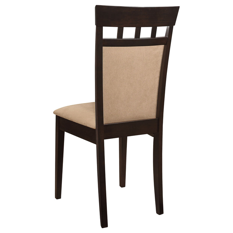Gianna - 5 Piece Dining Set With Oval Table And Side Chairs - Cappuccino