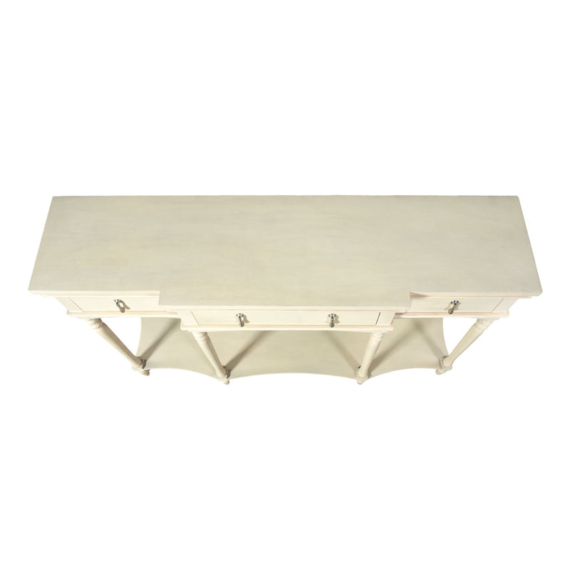 Retro Console Table With 3 Soft Close Drawers