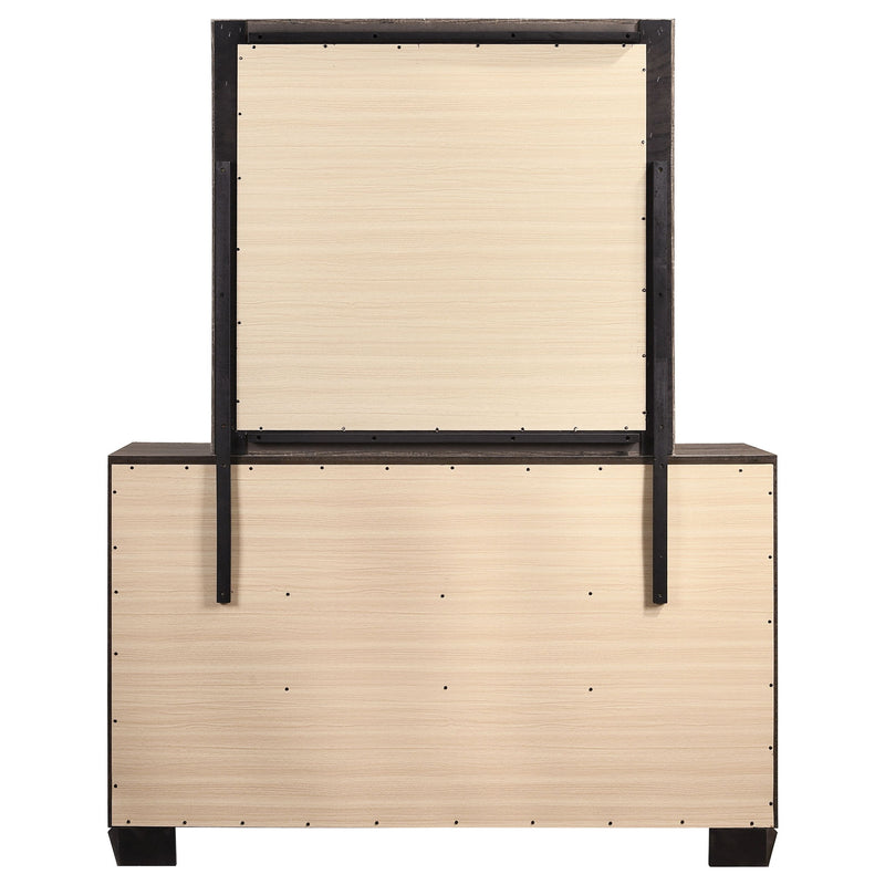 Holmgren - 6 Drawer Dresser With Mirror - Taupe