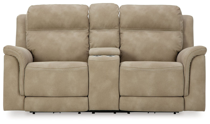 Next-Gen Durapella - Reclining Power Loveseat With Console