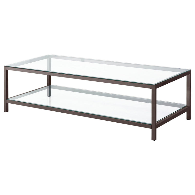 Natasha - 2 Piece Coffee Table Set - Nickel