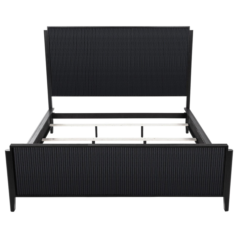 Brookmead Wood California King Panel Bed Black