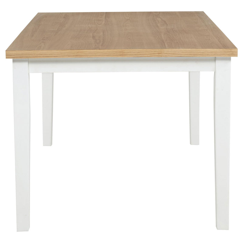 Andrews 7-piece Rectangular Dining Set Light Ash and White