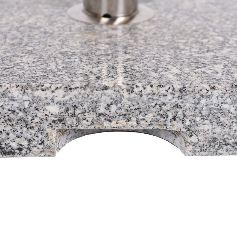 Umbrella Holder Square 55 Lbs Umbrella Base - Natural / Gray