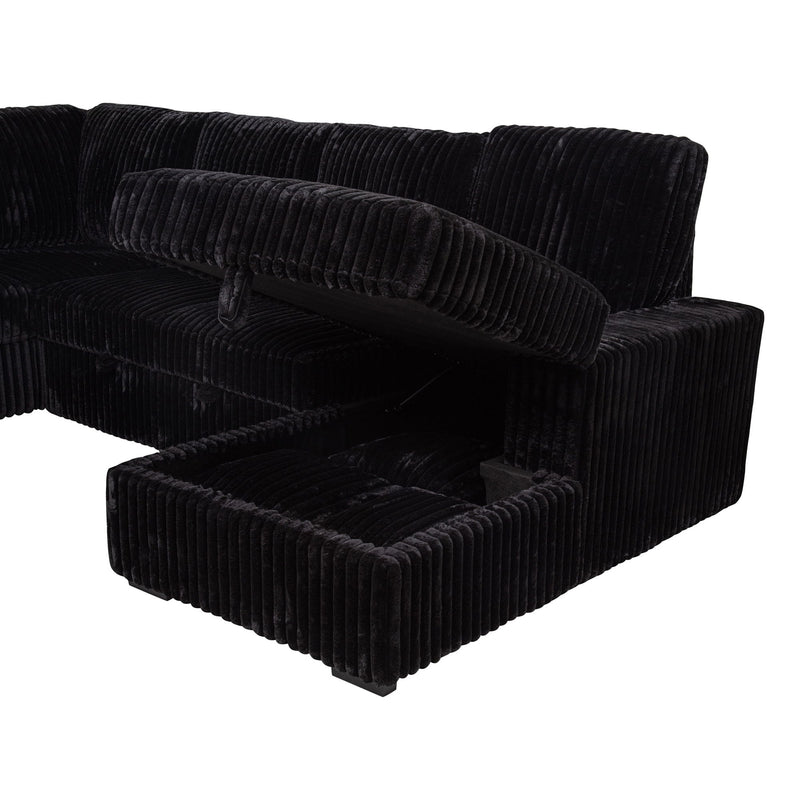 Thurston - Storage Sectional Sofa With Pop Up Bed