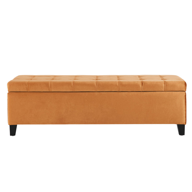 Wendover - Elegant Tufted Storage Bench With Lift-Up Top And Birch Wood Legs