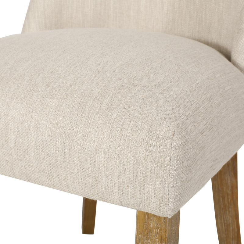 Classic Fabric Dining Chair (Set of 2) - Beige