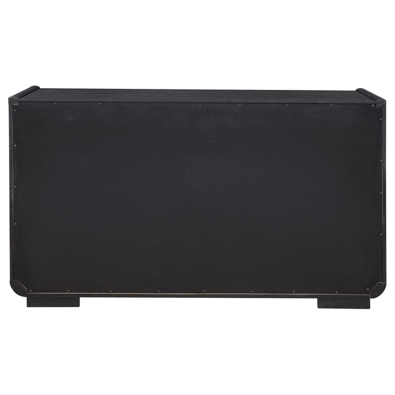 Leandro 2-drawer Dining Sideboard Server Burnished Black