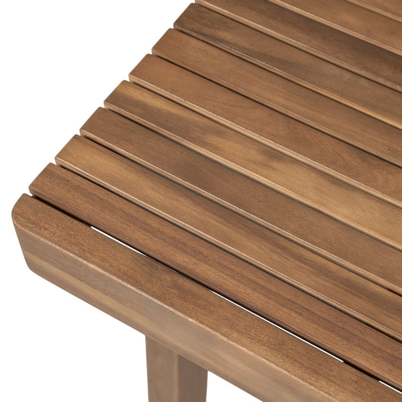 7 Piece Outdoor Dining Set With Rectangular Table And 6 Arm Chairs - Beige / Brown / Brown Mix / Light Teak