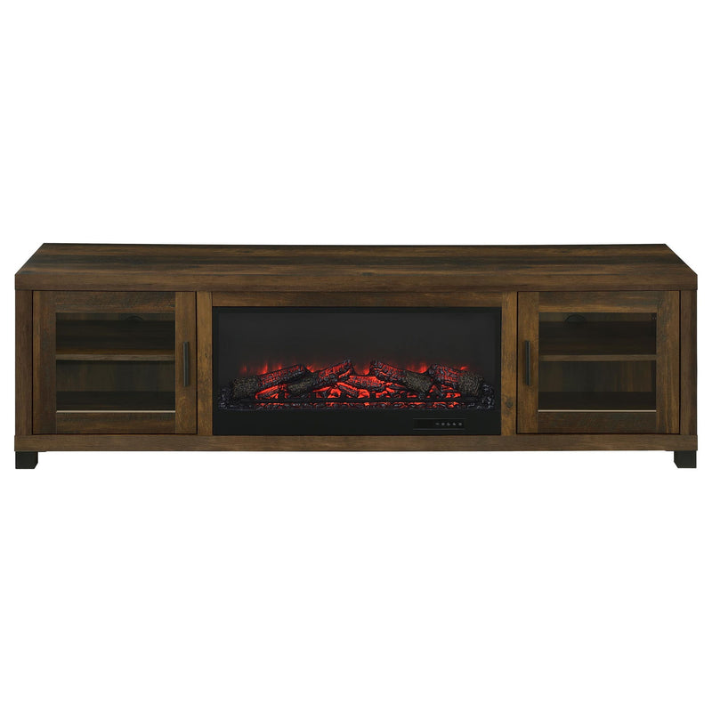 Temby - Fireplace TV Stand With Flameless Ambience - Pine Wood