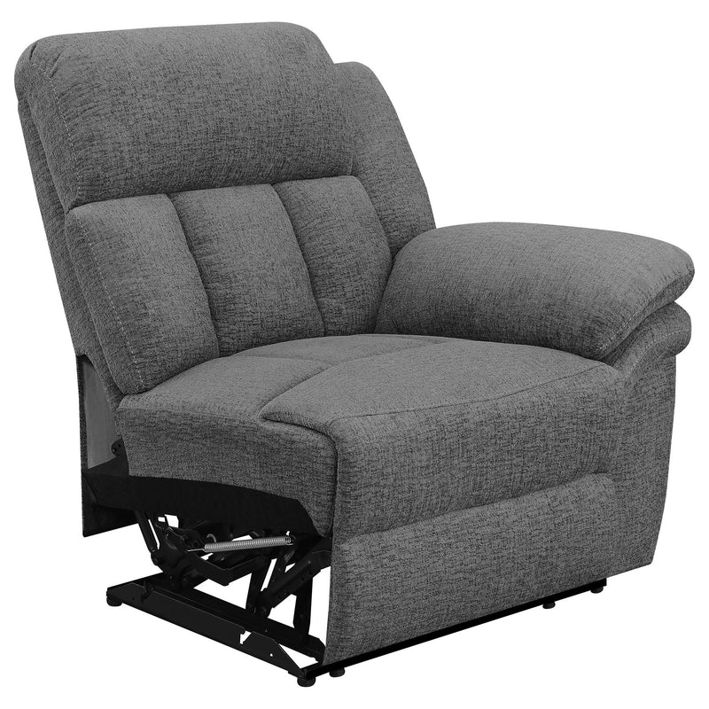 Divine - 5 Piece Power Reclining Home Theater Seating Set With Memory Foam Cushions And Storage Consoles