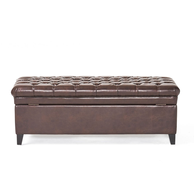 Juliana - Storage Ottoman With Birch Legs