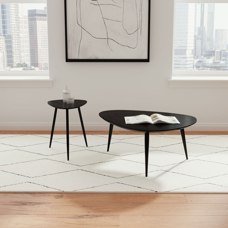 Xander - Triangular Table With Rounded Edges