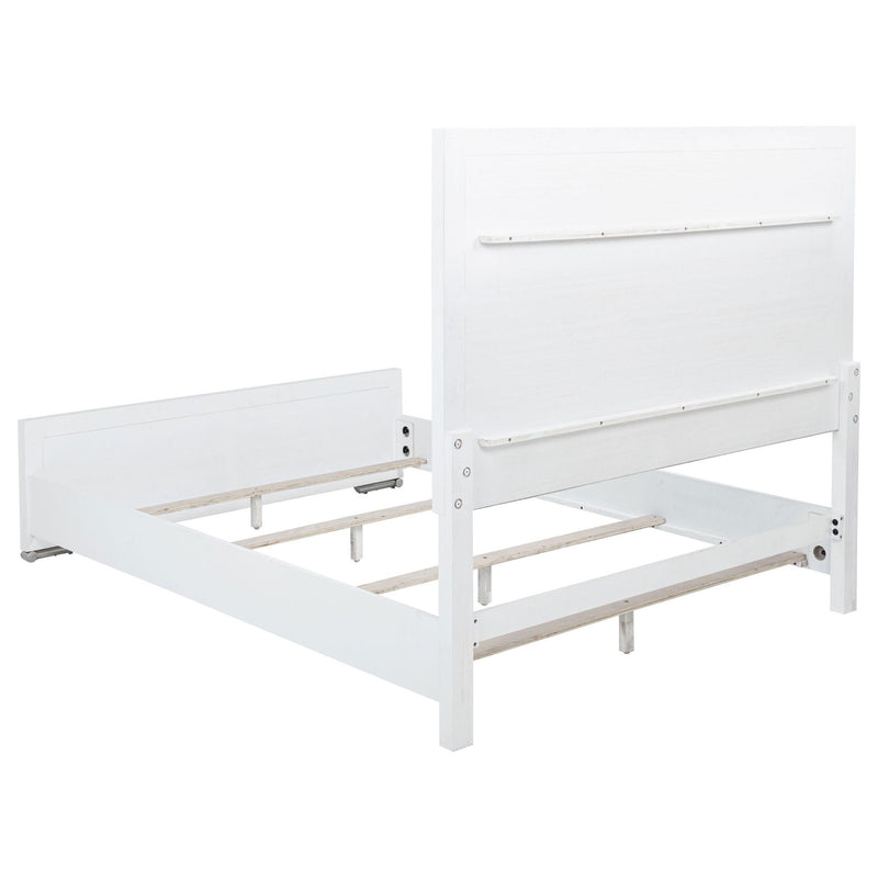 Gracemont 57-inch Queen Panel Bed Grey and White