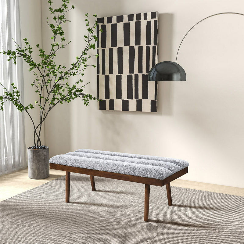 Troni - Bench - Brown / Light Gray