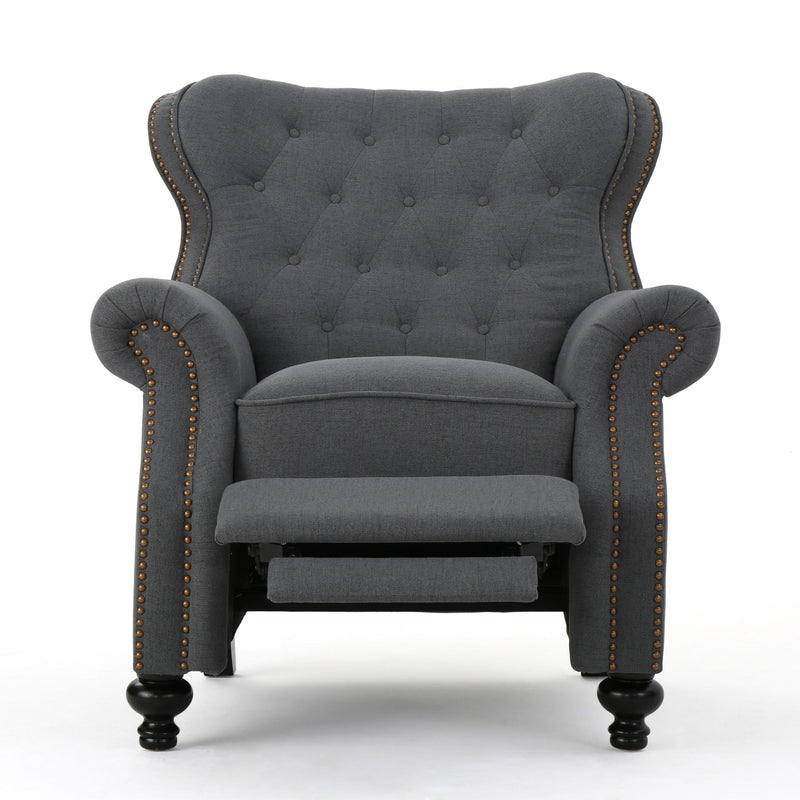 Modern Manual Push Back Recliner Chair
