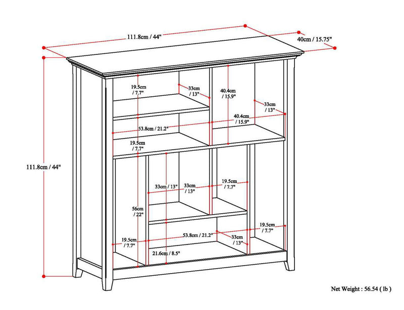Amherst - Multi Cube Bookcase And Storage Unit - Light Brown