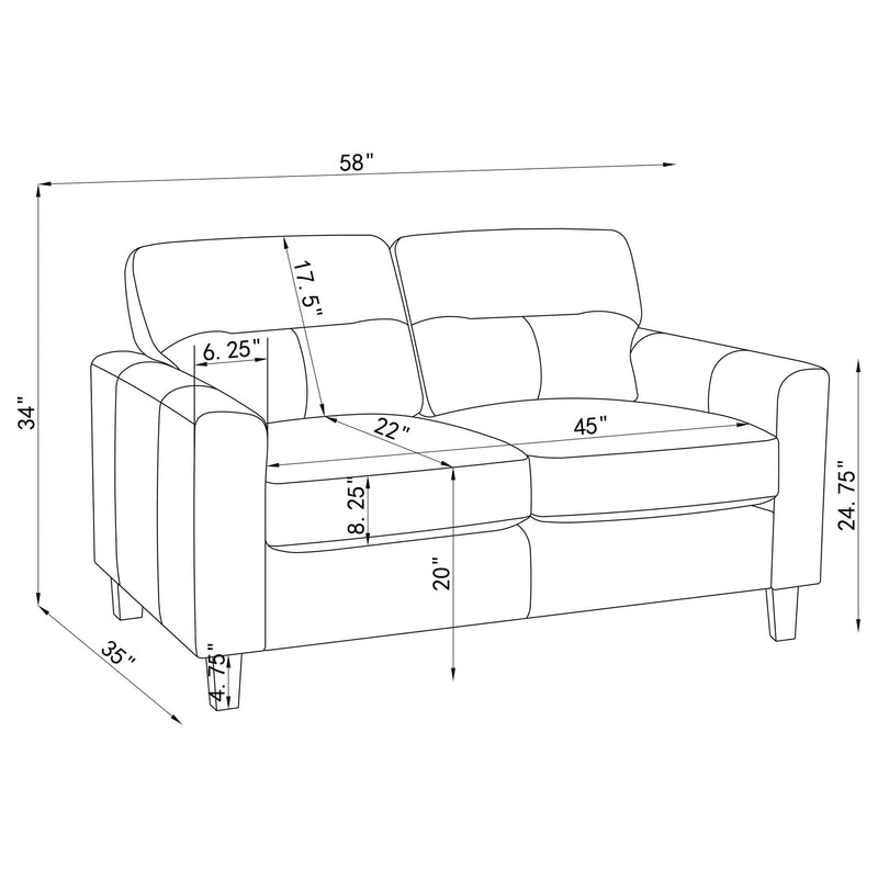Remington - Sofa Set With Track Arms