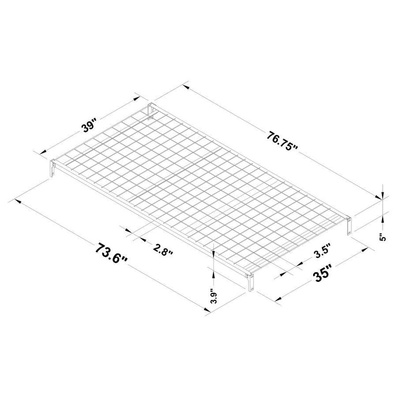 Pippa - Metal Twin Link Spring - Black