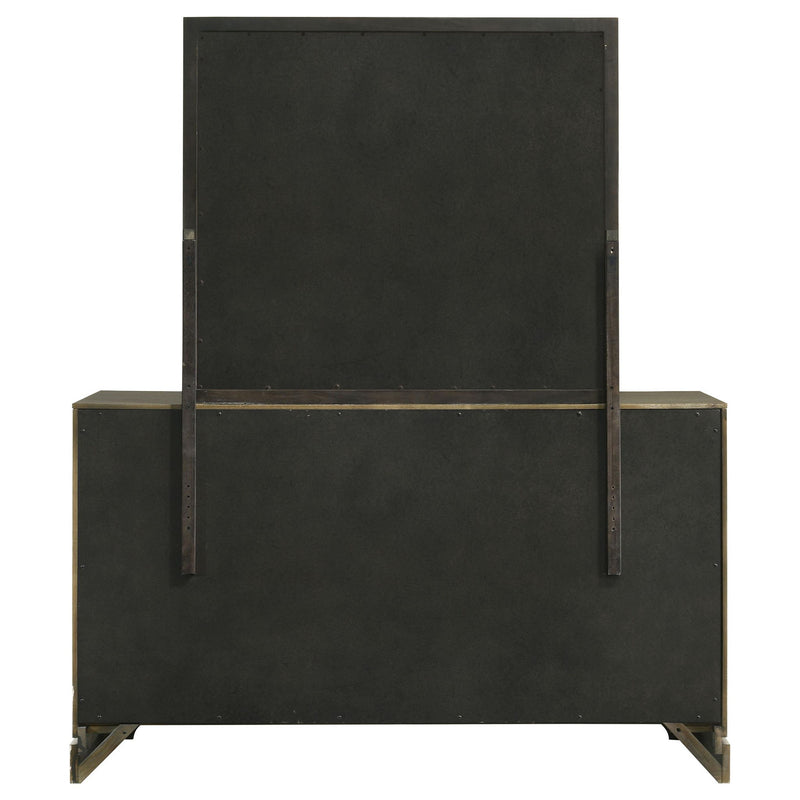 Gran Park 6-drawer Dresser and Mirror Dark Cocoa