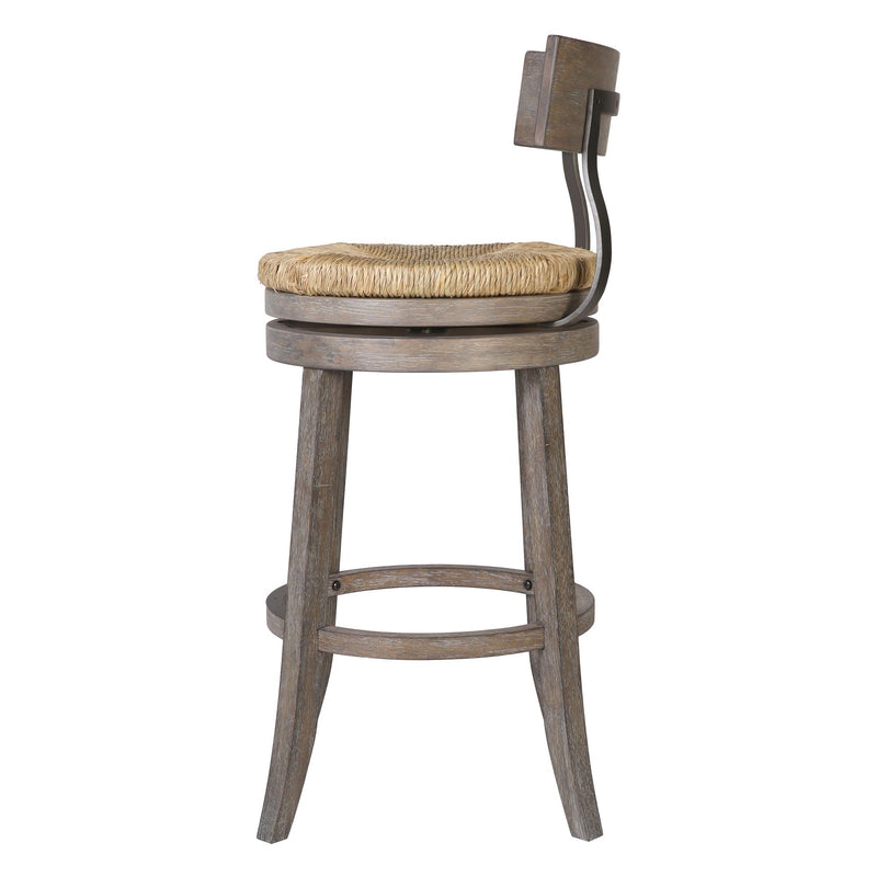 Stool With Natural Seagrass Seat