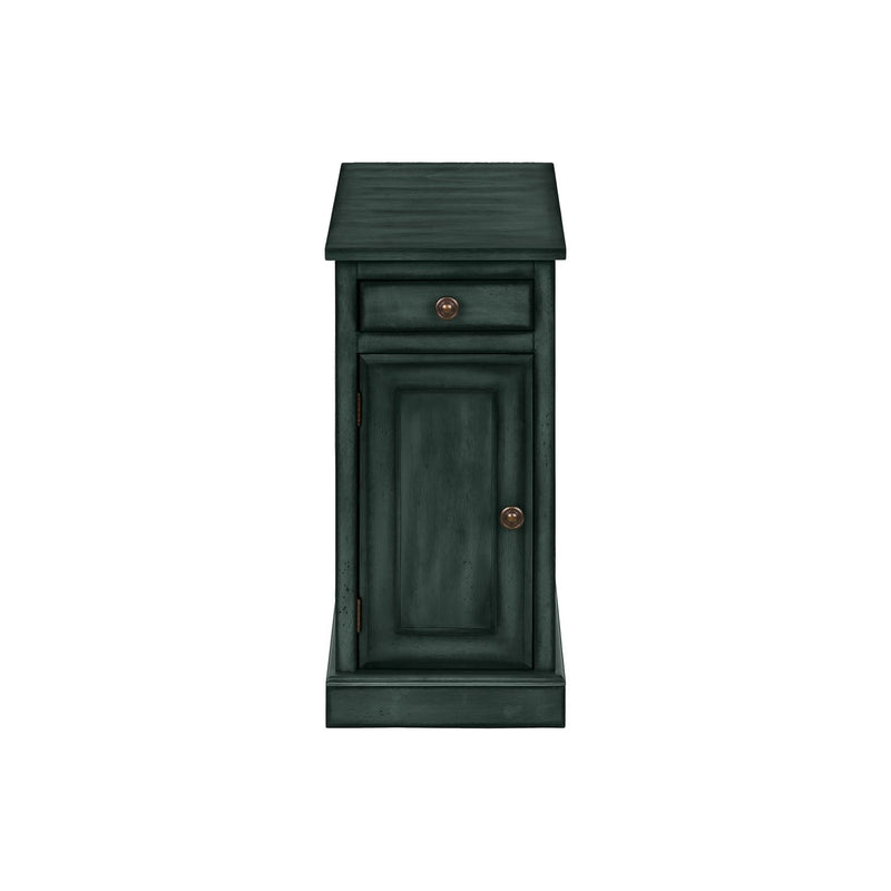 Accent Table With Storage Drawer For Living Room - Blue