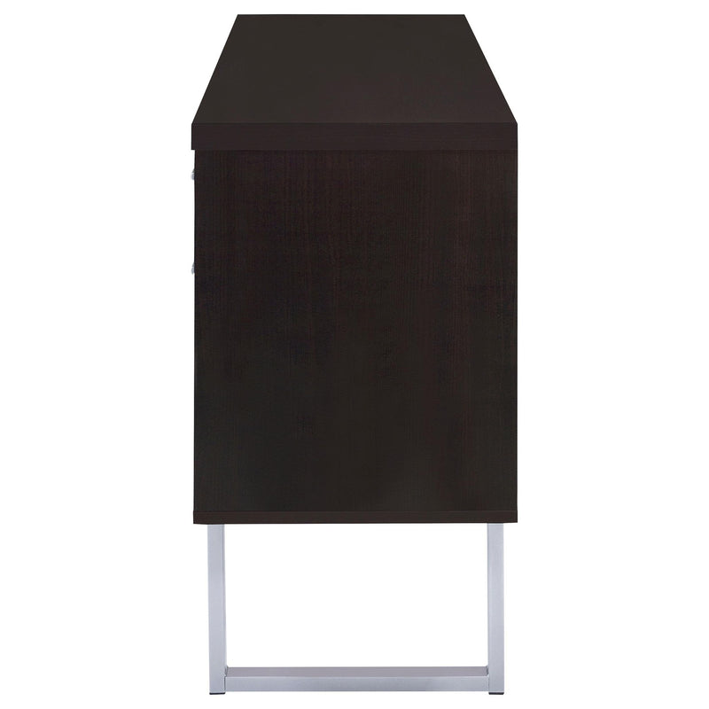 Lawtey 5-drawer Home Office Storage Credenza Cappuccino