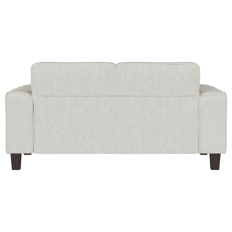 Xana - Track Arm Tufted Loveseat - Greige
