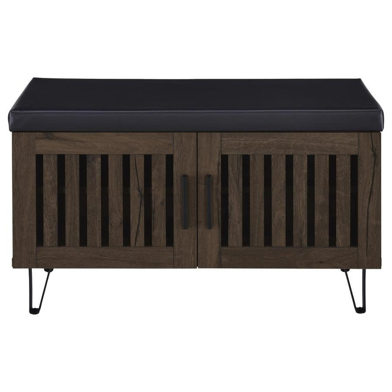 Brixton - 2-Door Padded Entryway Shoe Storage Bench