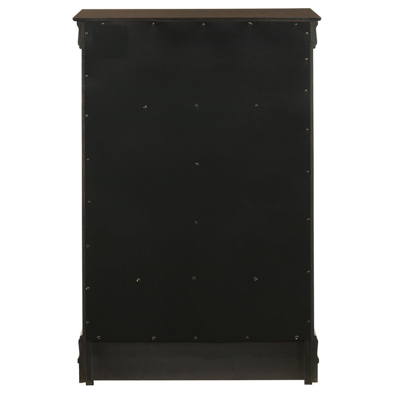 Janson - 5 Drawer Bedroom Chest - Cappuccino